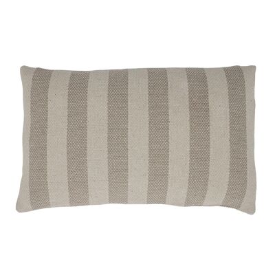 Coussin Eden, marron, coton recyclé - (L85xl50 cm)