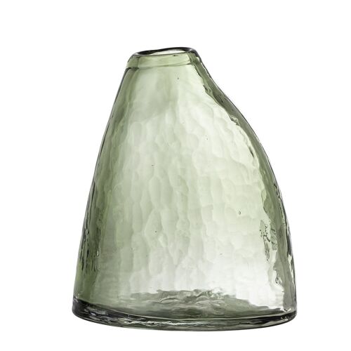 Ini Vase, Green, Glass - (L16xH19xW12 cm)