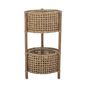 Caro Panier de Rangement, Marron, Bankuan Grass - (D38xH74 cm, Lot de 4) 2