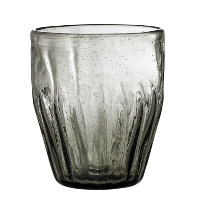 Anora Drinking Glass, Grey, Glass - (D9xH10 cm)