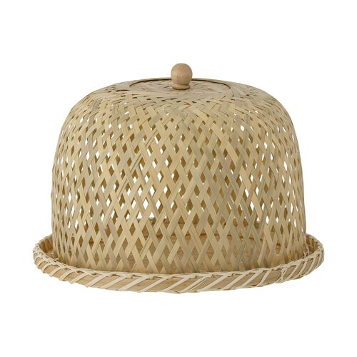 Lullo Food Cover, Nature, Bamboo - (D30xH18 cm)
