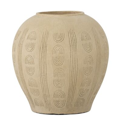 Vase Déco Taym, Nature, Terre Cuite - (D20xH20 cm)