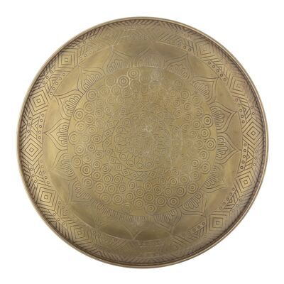 Conan Tray, Gold, Metal - (D40xH2 cm)
