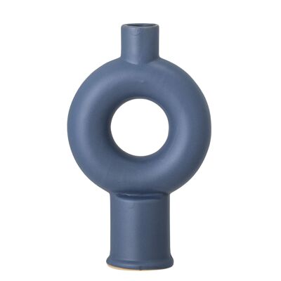 Dardo Vase, Blau, Steingut - (H20xB12 cm)