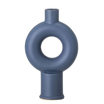 Vase Dardo, Bleu, Grès - (H20xL12 cm) 1