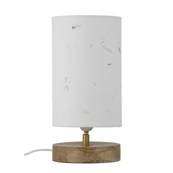 Lampe de table Phu, Blanc, Mangue - (D15xH28 cm) 1