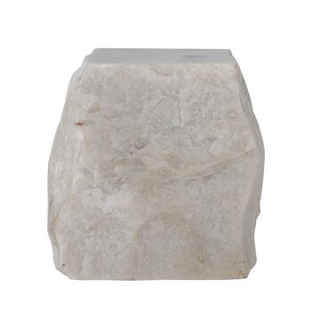 Déco Nillou, Blanc, Marbre - (L7,5xH10xL7,5 cm) 2