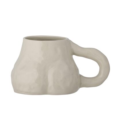 Maeda Mug, Nature, Stoneware - (D7,5xH7 cm)
