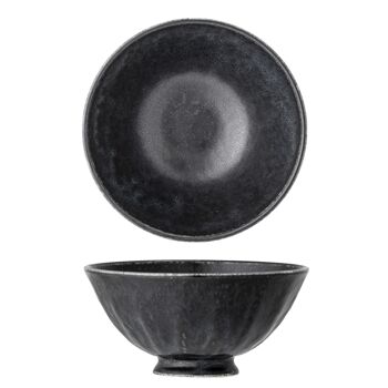 Yoko Bol, Noir, Porcelaine - (D13,5xH6,5 cm, Lot de 4) 3