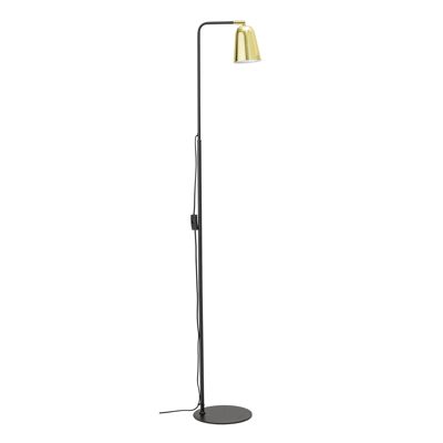 Lampadaire Vanessa, Noir, Métal - (D23xH150 cm)