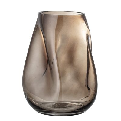 Ingolf Vase, Brown, Glass - (L19,5xH26xW18 cm)