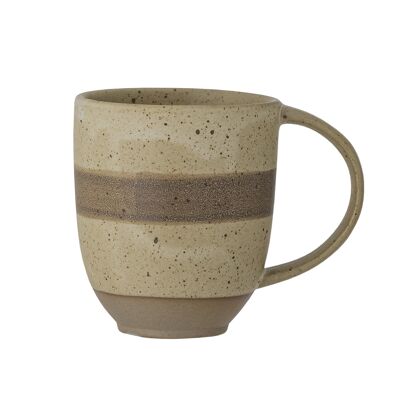 Solange Mug, Nature, Stoneware - (D8xH10 cm)