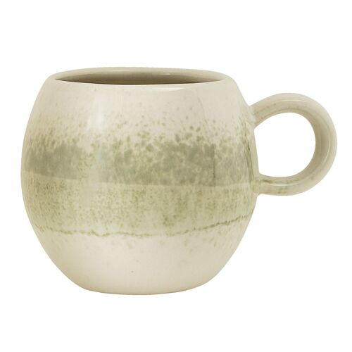 Paula Cup, Light Green, Stoneware - (D8,5xH8 cm)