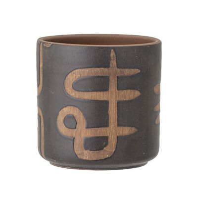 Vaso da fiori Abas Deco, marrone, terracotta - (D12xH12 cm)