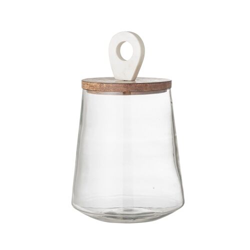Gladys Jar w/Lid, Clear, Glass - (D17xH29 cm)