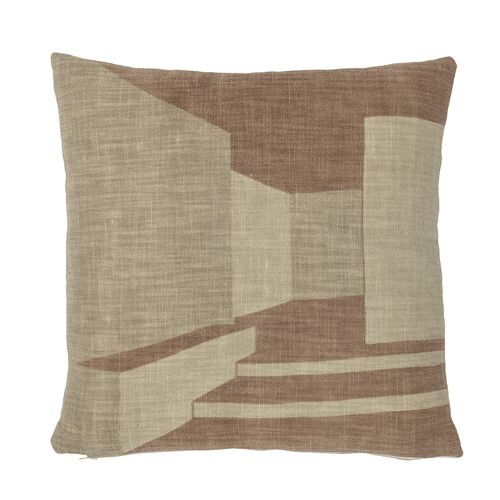 Eta Cushion, Nature, Cotton - (L45xW45 cm)