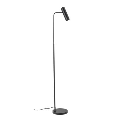 Lámpara de Pie Roberto, Negro, Metal - (L25,5xH155xW23 cm)