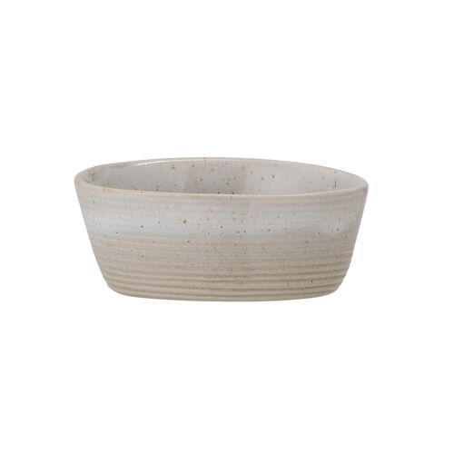 Taupe Snack Bowl, Grey, Stoneware - (L10xH4xW7,5 cm)