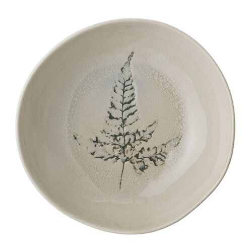 Bea Soup Plate, Nature, Stoneware - (D21xH6 cm)