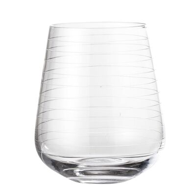 Alva Trinkglas, Klar, Glas - (D9xH11,5 cm)