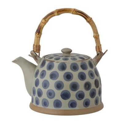 Tinni Teapot, Blue, Stoneware - (L17xH12xW15 cm)
