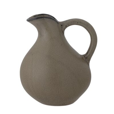 Amina Vase, Grey, Stoneware - (L15,5xH18xW13,5 cm)