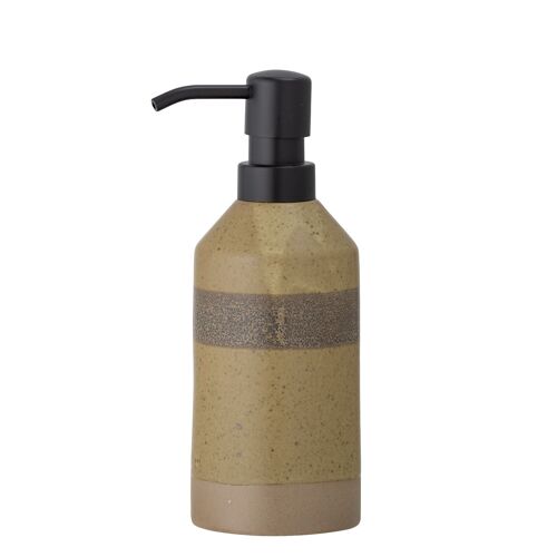 Solange Soap Dispenser, Nature, Stoneware - (D7,5xH19,5 cm)