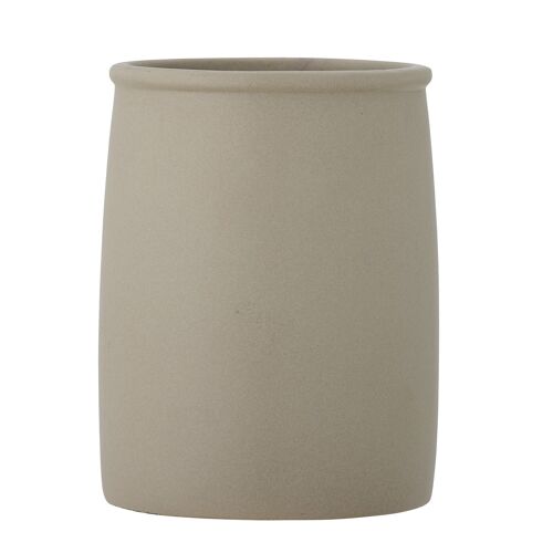 Senay Jar, Brown, Stoneware - (D11,5xH15 cm)
