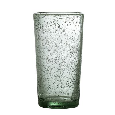 Manela Drinking Glass, Green, Glass - (D8xH14,5 cm)