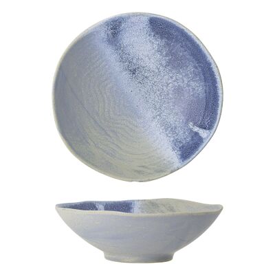 Aura Serving Bowl, Blue, Stoneware - (D23,5xH7 cm)