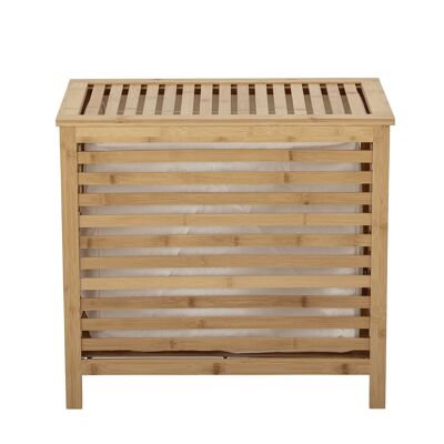 Aden Laundry Basket, Nature, Bamboo - (L56,5xH51,5xW35 cm)