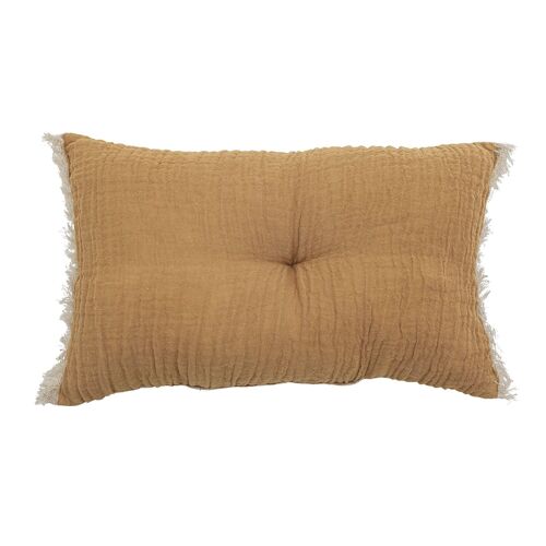 Adita Cushion, Yellow, Cotton - (L40xW25 cm)