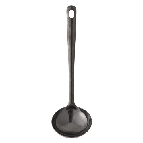 Orri Soup Ladle, Black, Stainless Steel - (L31xH7,5xW9 cm)