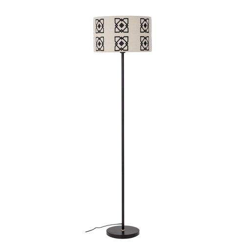 Selita Floor Lamp, Black, Metal - (D42xH160 cm)