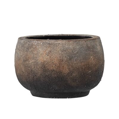 Thira Deco Flowerpot, Brown, Terracotta - (D15xH10,5 cm)