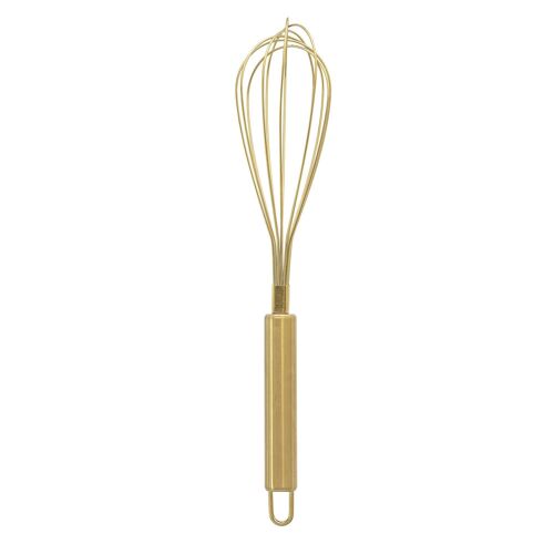 Fanila Whisk, Gold, Stainless Steel - (D6xL28 cm)