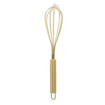 Fanila Whisk, Gold, Stainless Steel - (D6xL28 cm)