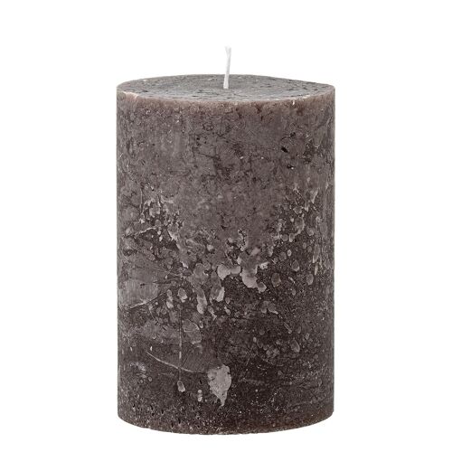 Rustic Candle, Brown, Parafin - (D10xH15 cm)