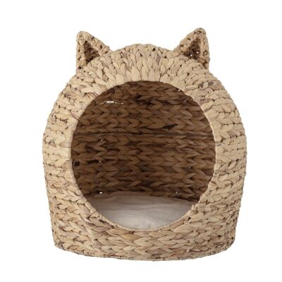 Gar Cat Basket, Nature, Water Hyacinth - (L43xH42xW30 cm)