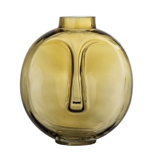 Daisi Vase, Brown, Glass - (L22xH24xW13 cm)