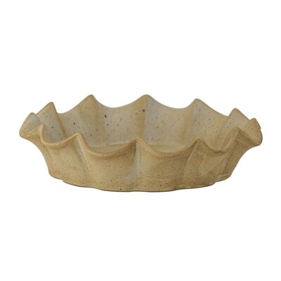 Solange Pie Dish, Brown, Stoneware - (D28xH6,5 cm)