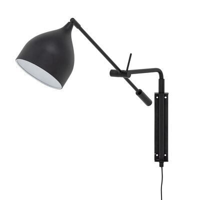 Lyam Wall Lamp, Black, Metal - (L80xH50xW17 cm)