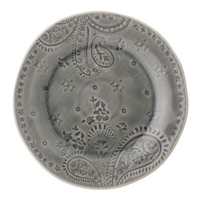 Rani Plate, Grey, Stoneware - (D26,5 cm)