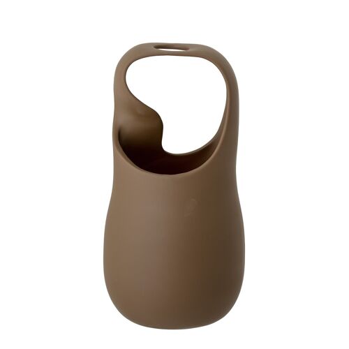 Nicita Vase, Brown, Stoneware - (D14,5xH28 cm)