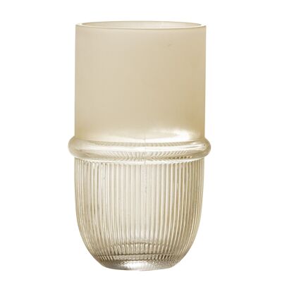 Belise Vase, Nature, Glass - (D11xH18,5 cm)