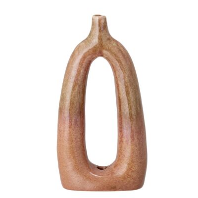 Baldrian Deco Vase, Orange, Stoneware - (L12,5xH24,5xW6,5 cm)