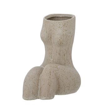 Vase Charnel, Nature, Grès - (L12,5xH18xL16 cm) 1