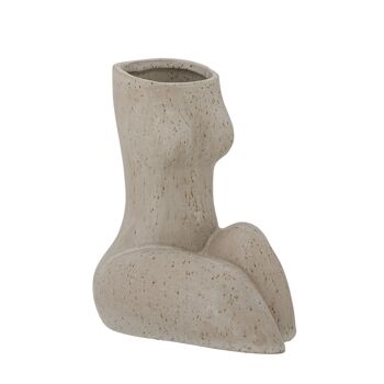 Vase Charnel, Nature, Grès - (L12,5xH18xL16 cm) 2