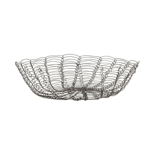 Nusret Basket, Black, Metal - (D30xH10 cm)
