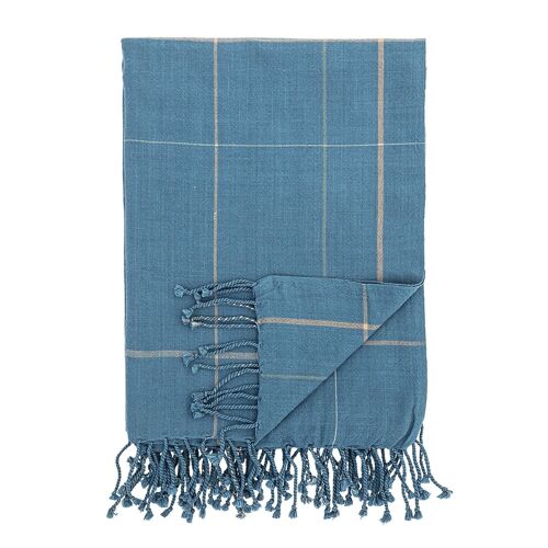 Golam Throw, Blue, Cotton - (L170xW130 cm)